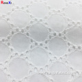 Embroidered Hole Voile White Cotton Lace fabrics